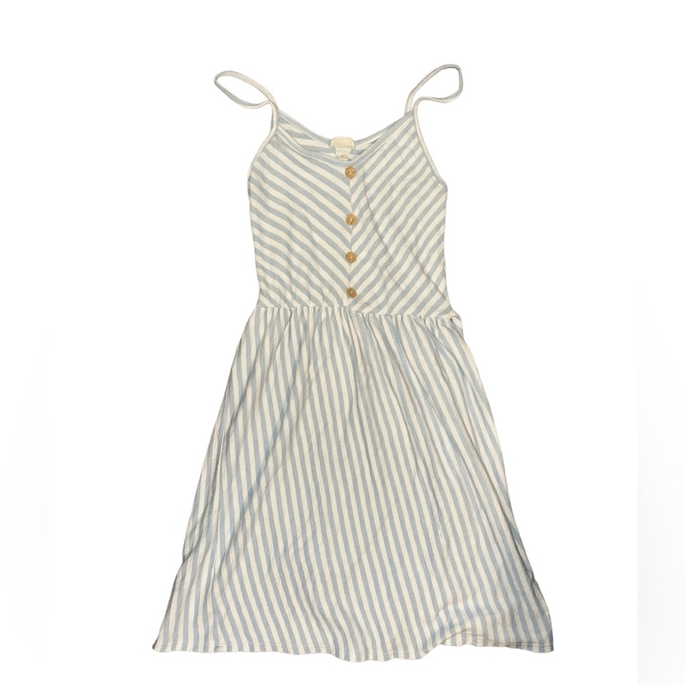 caution to the wind striped sundress